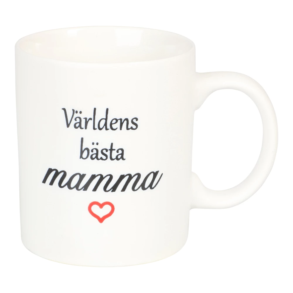 "Maailman paras äiti" -muki, valkoinen